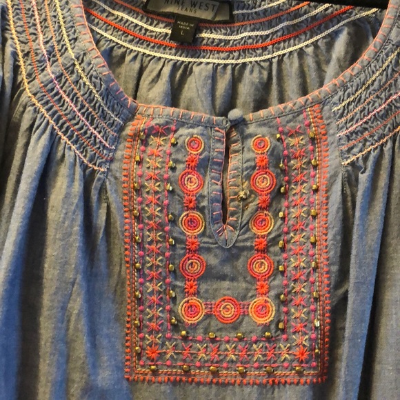 NINE WEST JEANS MINI DRESS - Picture 3 of 3